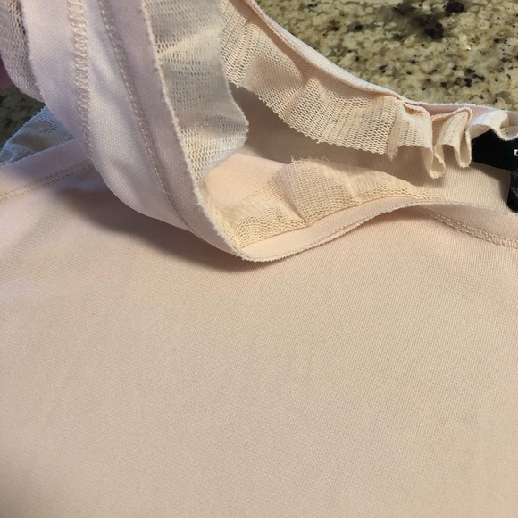 DEISEL ruffled tank top. EUC SIZE L light peachy color - Picture 8 of 10